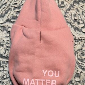 Comfrt Mauve Paw Hoodie with 'You Matter' Message